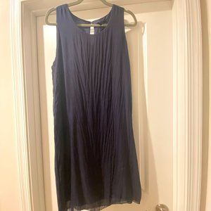 Sleeveless Navy Baci Sheath Dress Size S
